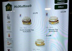 Preise für Fast Food in Schottland, McDonalds-Preise
