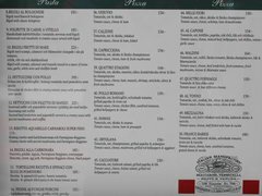 Lebensmittelpreise in Stockholm, italienisches Restaurant, Speisekarte, Pasta und Pizza