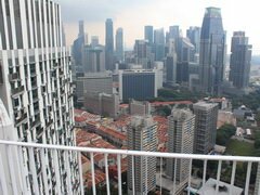 Singapur Unterhaltung, Blick von der Dachterrasse