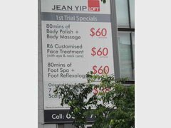 Preise in Singapur für Dienstleistungen, Preise für Massagen