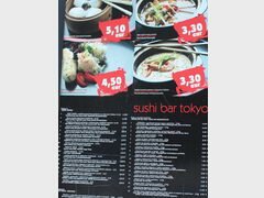Restaurantpreise in Bratislava, Preise für Sushi-Bar-Suppe