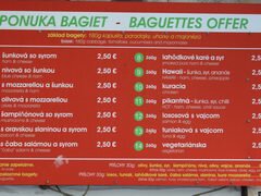 Lebensmittelpreise in Bratislava, Baguette Café