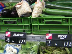 Lebensmittelpreise in Slowenien (Bled), Zucchini