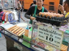Thailand, Bangkok, Street Food, Pfannkuchen auf der Straße