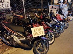Transport à Pattaya, Prix pour louer une moto