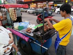 Essen in Pattaya, Verkaufen von Pfannkuchen 