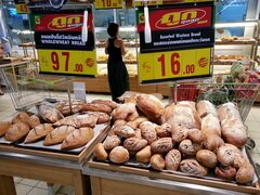 Prix en supermarché à Pattaya, Prix du pain