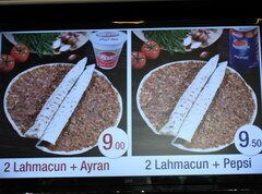 Lebensmittelpreise in der Türkei Antalya, Hackbraten