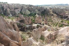 Cappadoce, Turquie, Vous pouvez simplement vous promener le long des chemins.