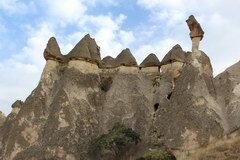 Kappadokien, Türkei, sehr ungewöhnliche Felsen