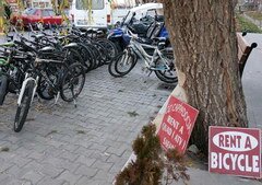 Transport à Göreme en Turquie, Location de bicyclettes