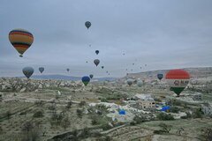 Kappadokien, Türkei, Heißluftballonfahren