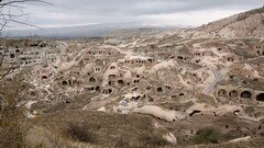 Cappadoce, Turquie, La ville antique de Cavusin