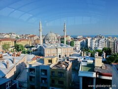 Hôtels à Istanbul, Vue d'Istanbul depuis la piscine
