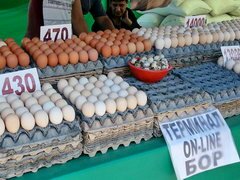 Preise von Lebensmitteln in Usbekistan, Eier