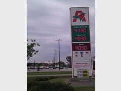 Benzin in Budapest, Benzinpreise