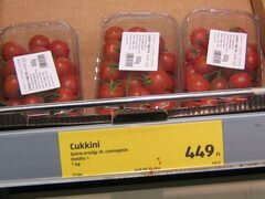 Coût des produits à Budapest, Petites tomates