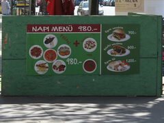 Lebensmittelpreise in Budapest, türkisches Mittagessen