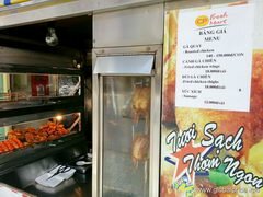 Vietnam, Dalat street food, Poulet grillé