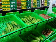 Vietnam, Dalat, Gemüse im Supermarkt