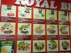 Vietnam, Nha Trang, Lebensmittelpreise in Restaurants, Grillrestaurant