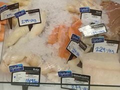 Lebensmittelpreise in Stockholm Schweden, Preise für frischen Fisch