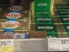 Stockholm Lebensmittelpreise in Schweden, Butter