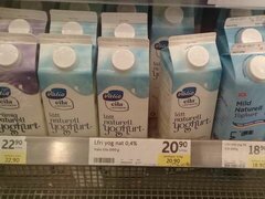 Lebensmittelpreise in Stockholm, Schweden, Trinkjoghurt