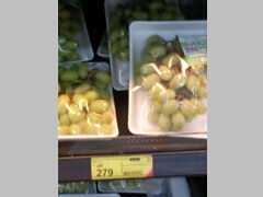 X Lebensmittelpreise in Hua Hin, Thailand, Weintrauben